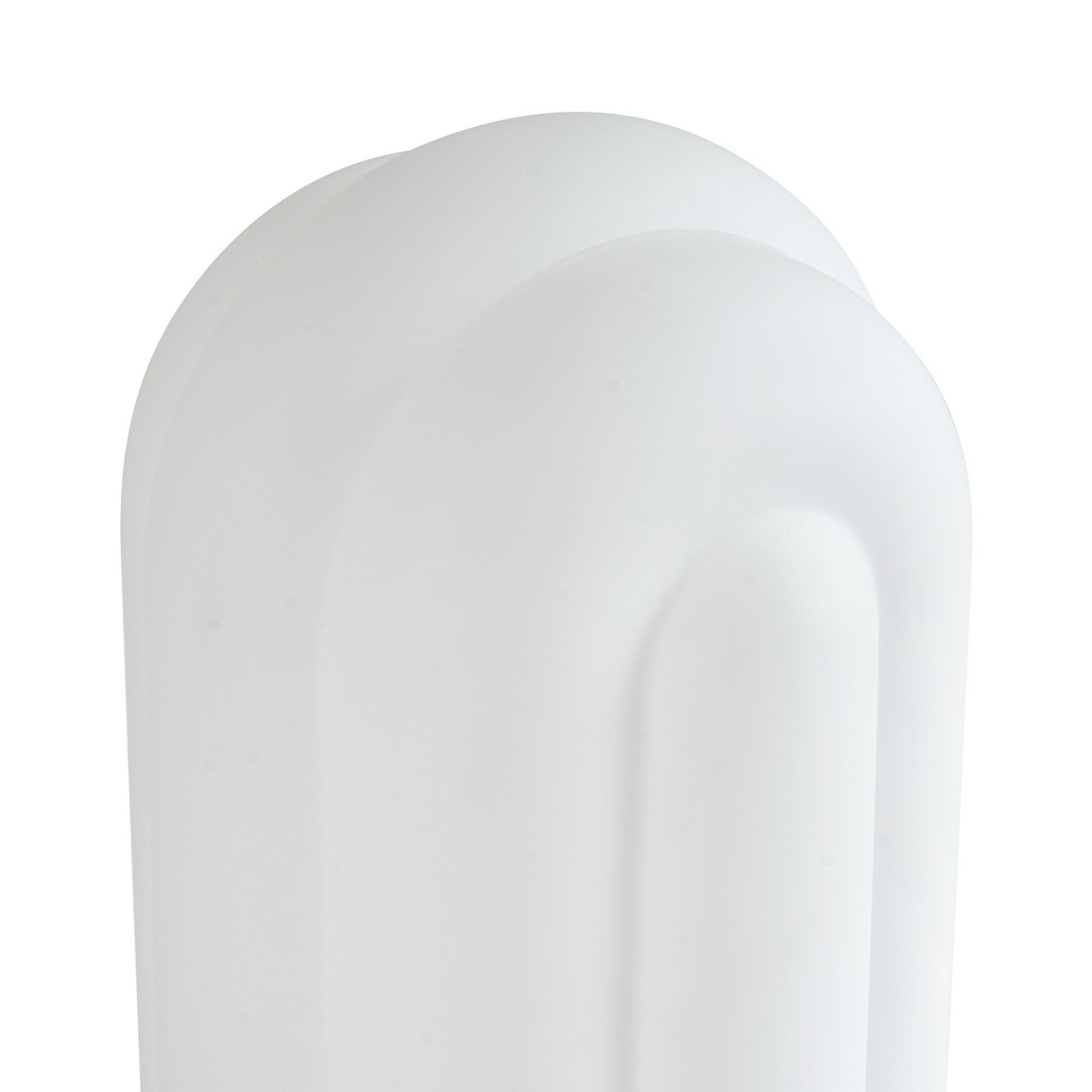 Lunja LED table lamp, 30 cm, white, CCT, glass - Lucande