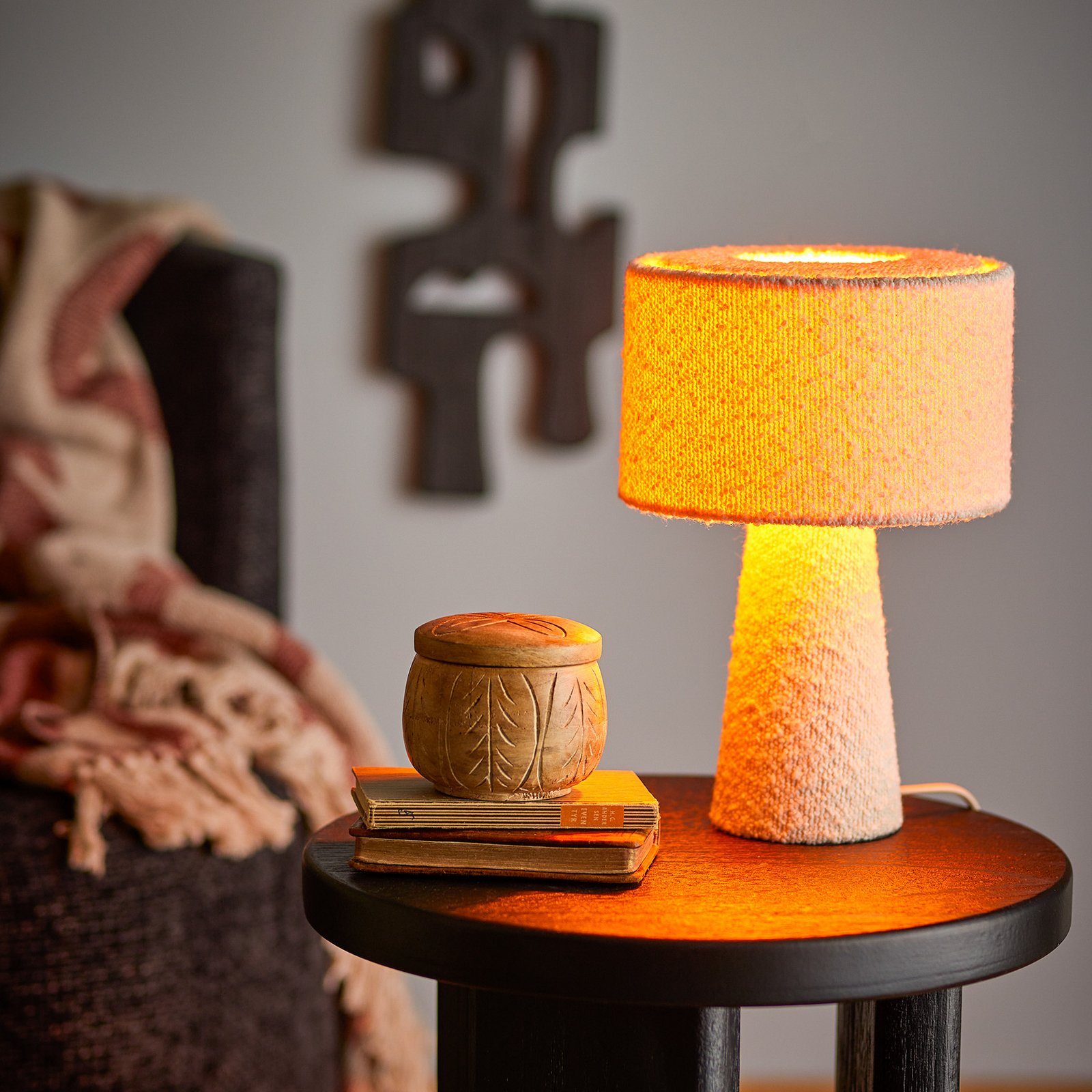 Emmie bordslampa, polyester, bouclé-look – BLOOMINGVILLE Emmie bordslampa, polyester, bouclé-look – BLOOMINGVILLE