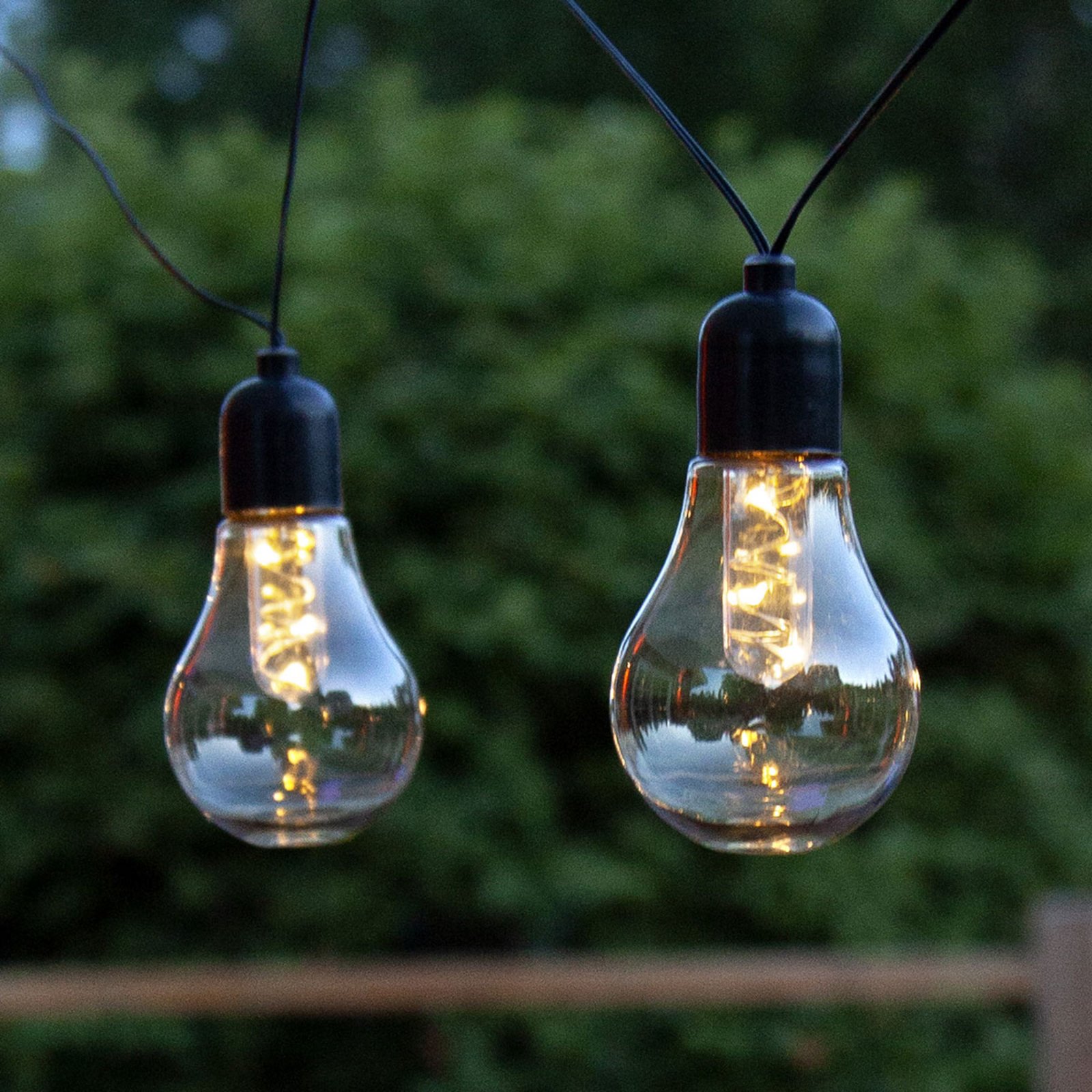Guirlande lumineuse LED Glow, piles, transparent