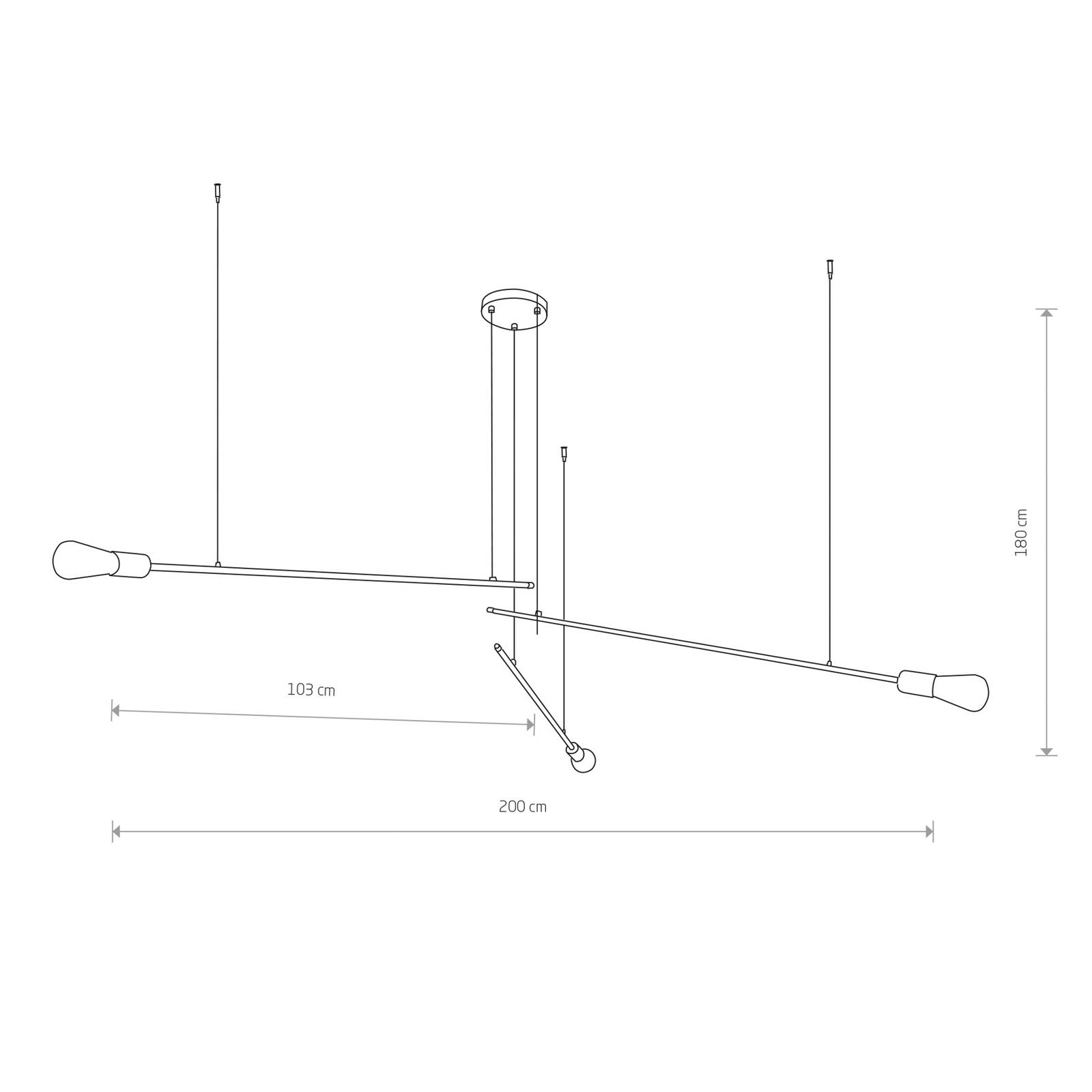 Nowodvorski Lighting Żyrandol Pile III 3-punktowy