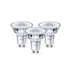 3-pack Bec LED 4,6W GU10 - Philips