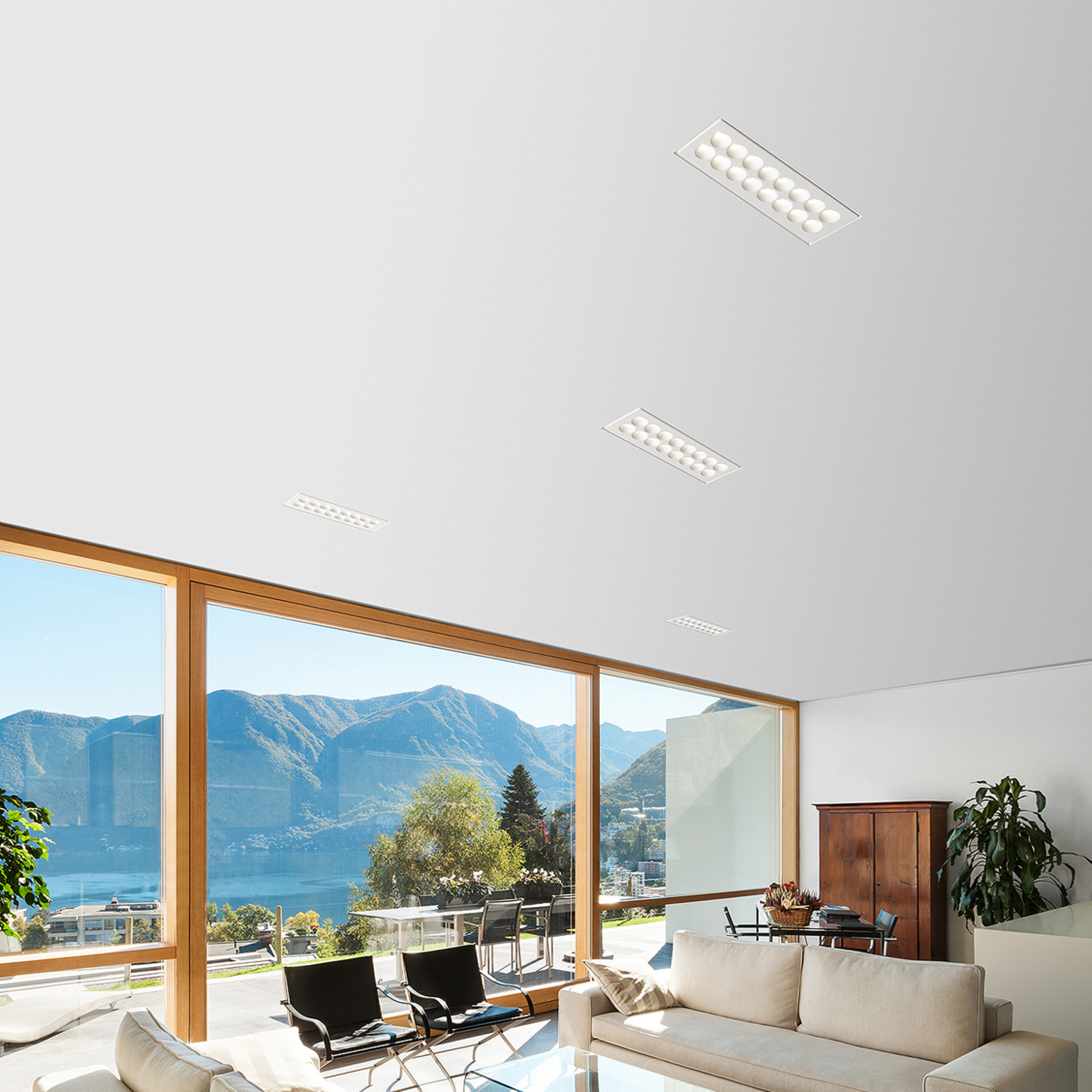 LED plafond inbouwlamp Ade T281 - 21,5 cm x 9 cm