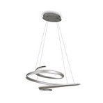 LED piekaramā lampa „Arlington“, matēts niķelis, garums 80 cm, metāls, CCT