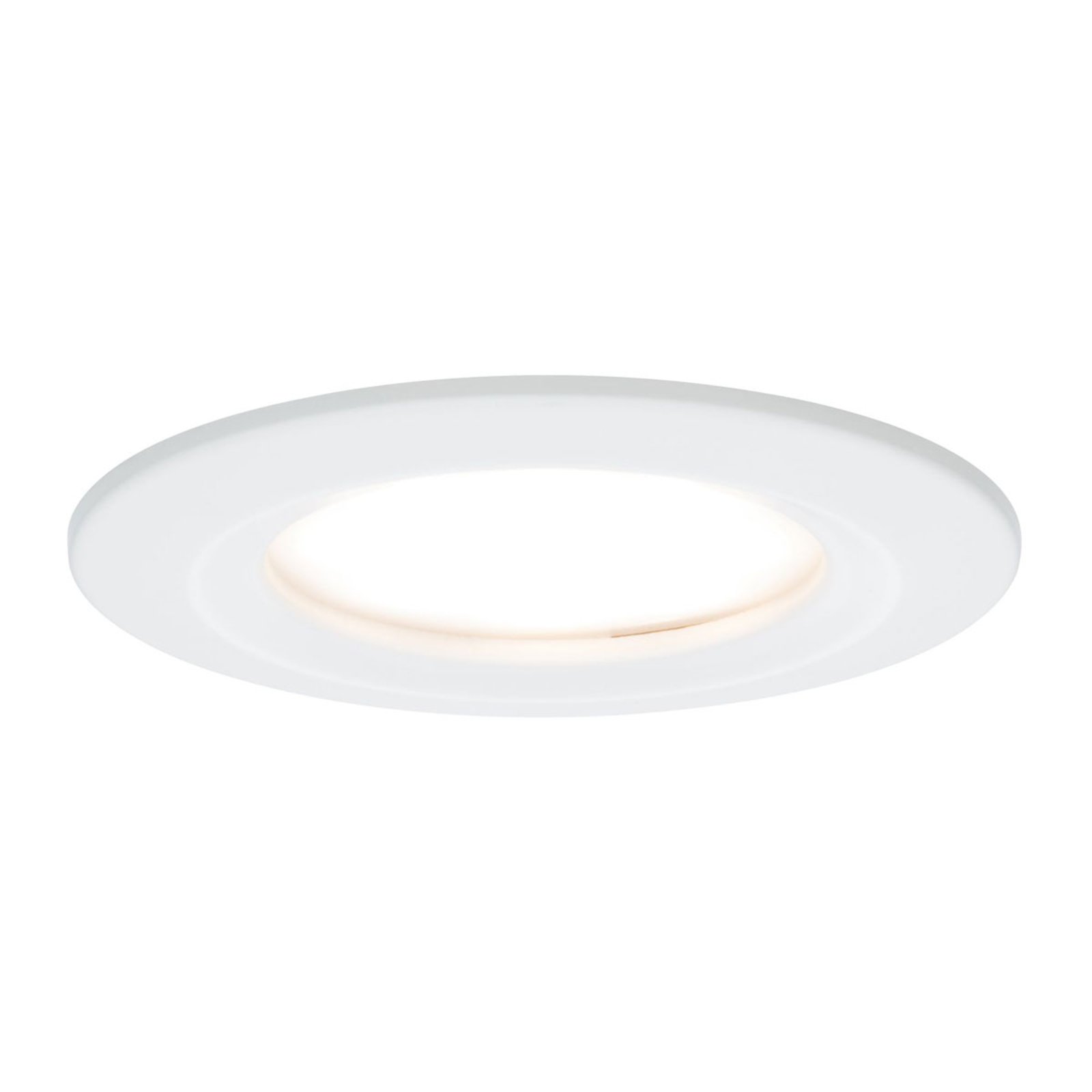 Paulmann σετ 3 προβολέων LED Slim Coin, dimmable, λευκό