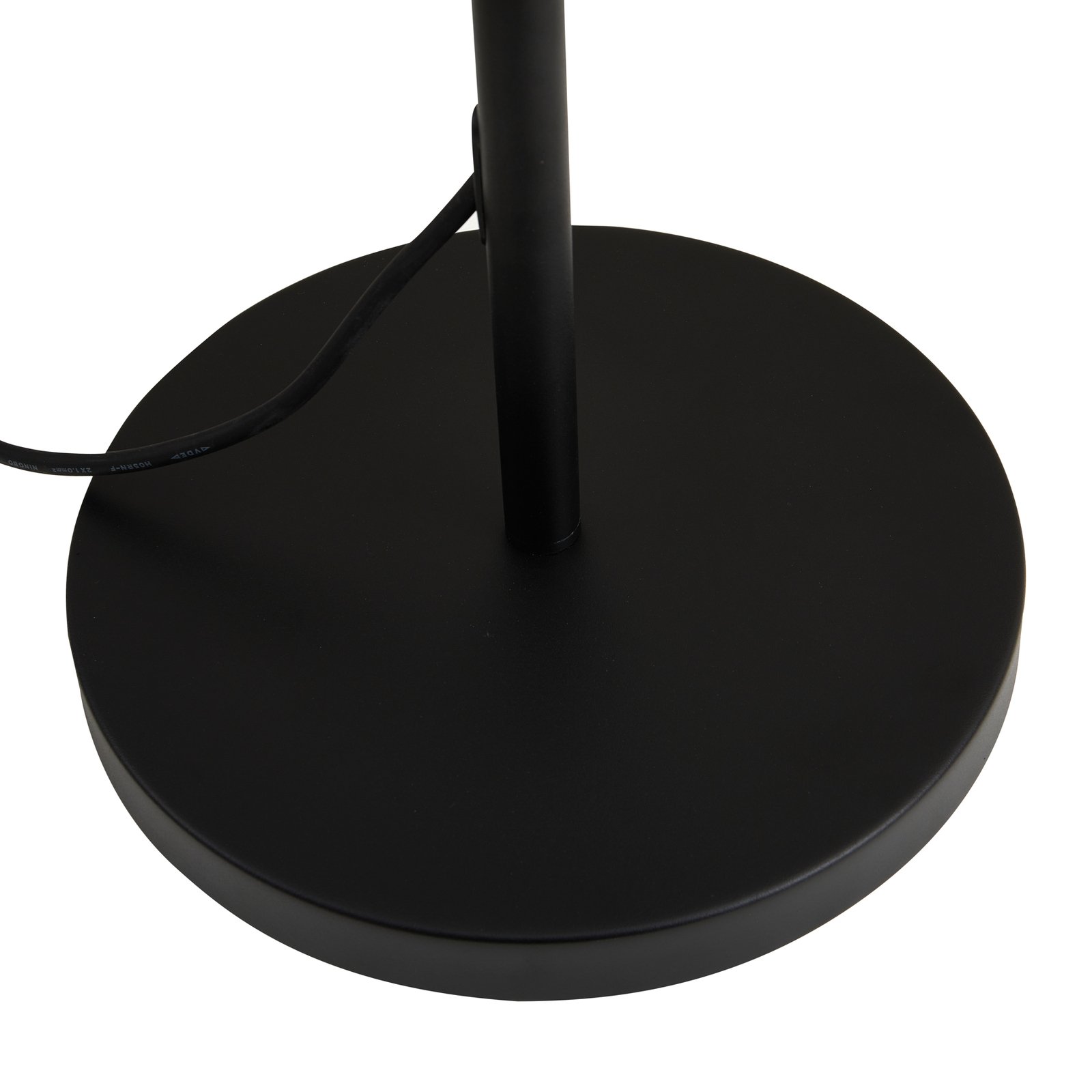 Lucande LED lámpara de pie exterior Heribio, negro, hierro, 153 cm