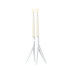 Abbracciaio candle holder, white, height 25 cm, aluminium - Kartell