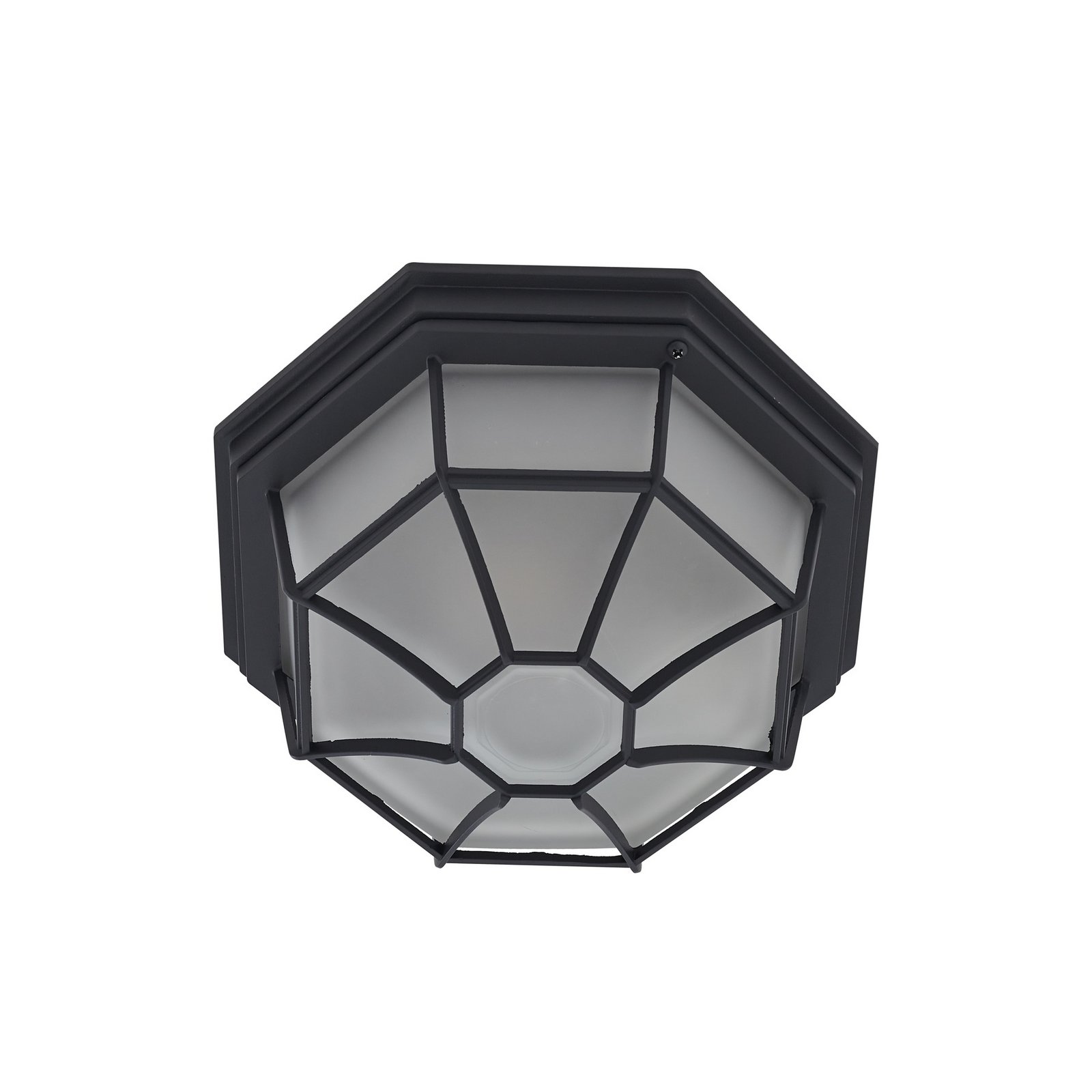 Idril Außendeckenleuchte, Ø 26,5 cm, Metall, anthrazit - Lindby