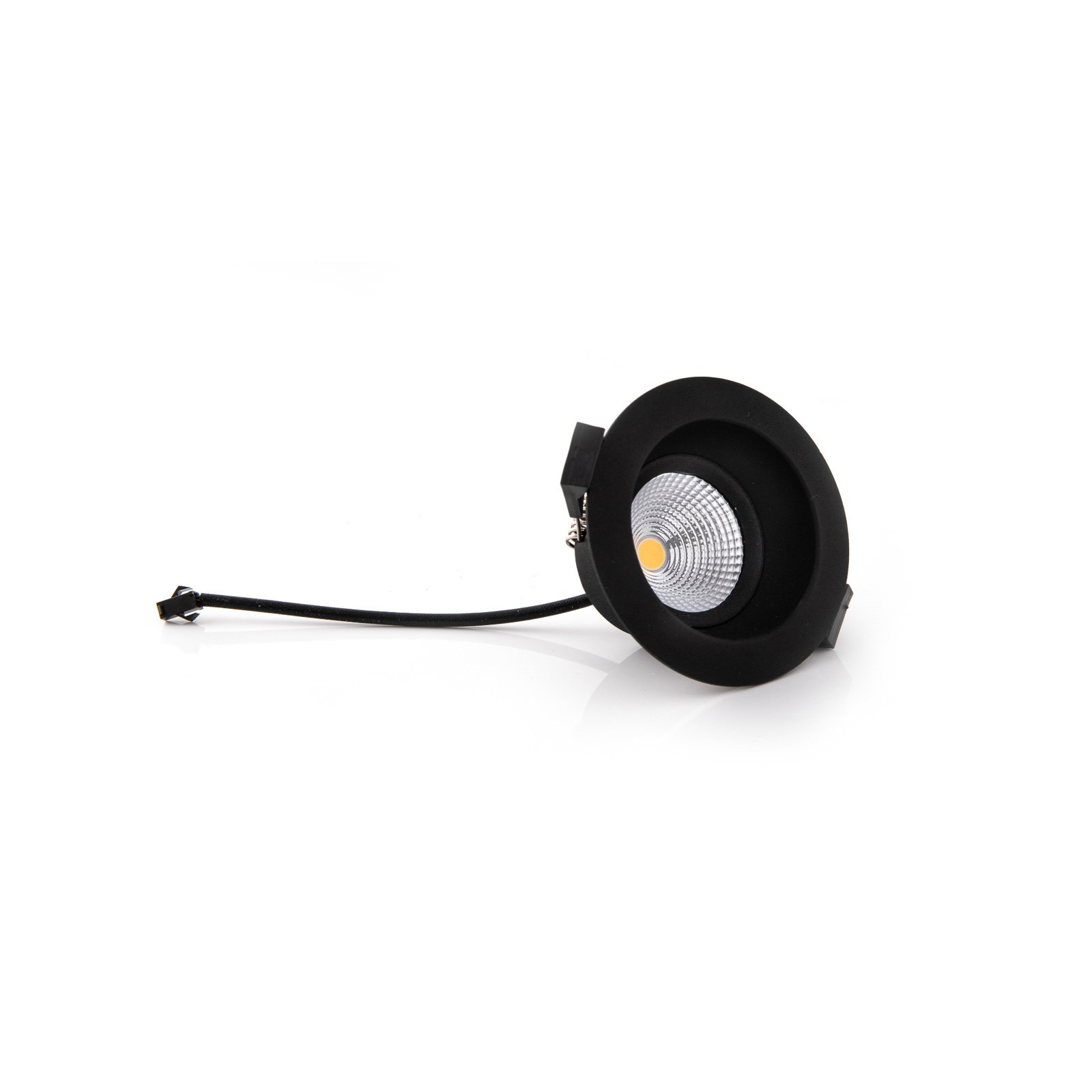 SLC One Soft LED за вграждане, затъмнен до топъл черен цвят