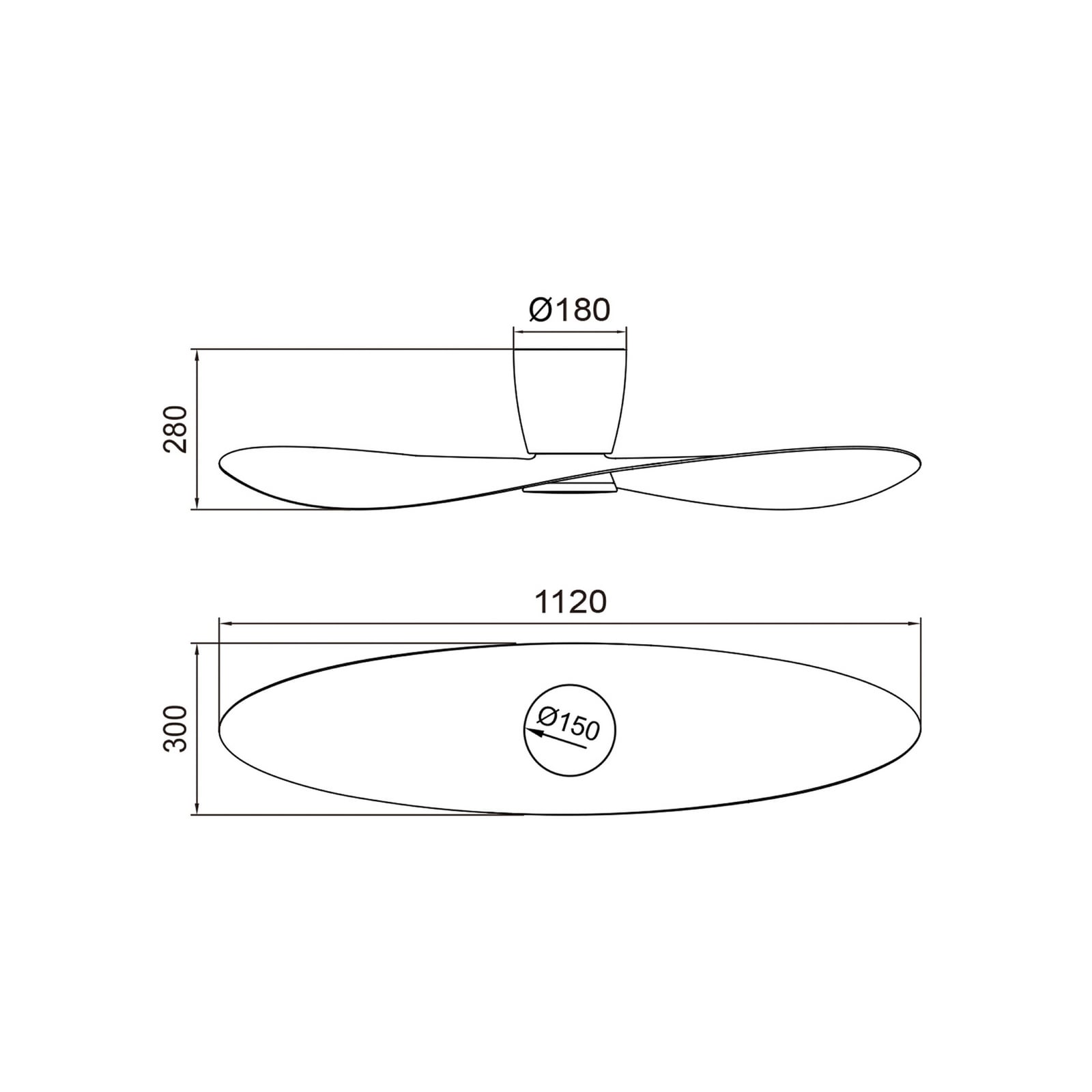 LED plafondventilator Surfer wit DC stil CCT - Mantra LED plafondventilator Surfer wit DC stil CCT - Mantra