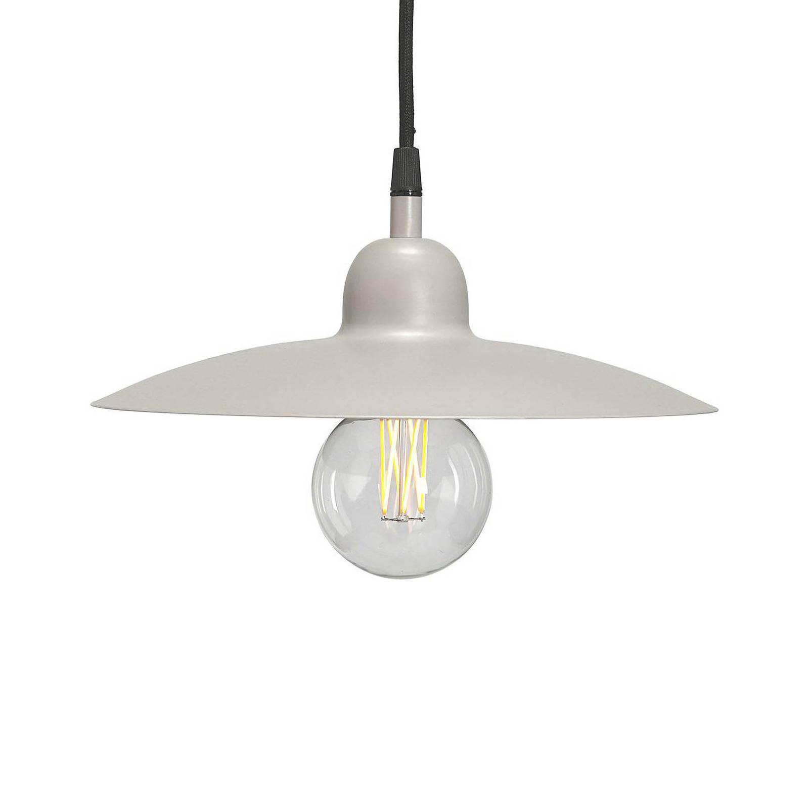 PR Home żyrandol Como, beżowy, Ø 28 cm, metal, wtyczka