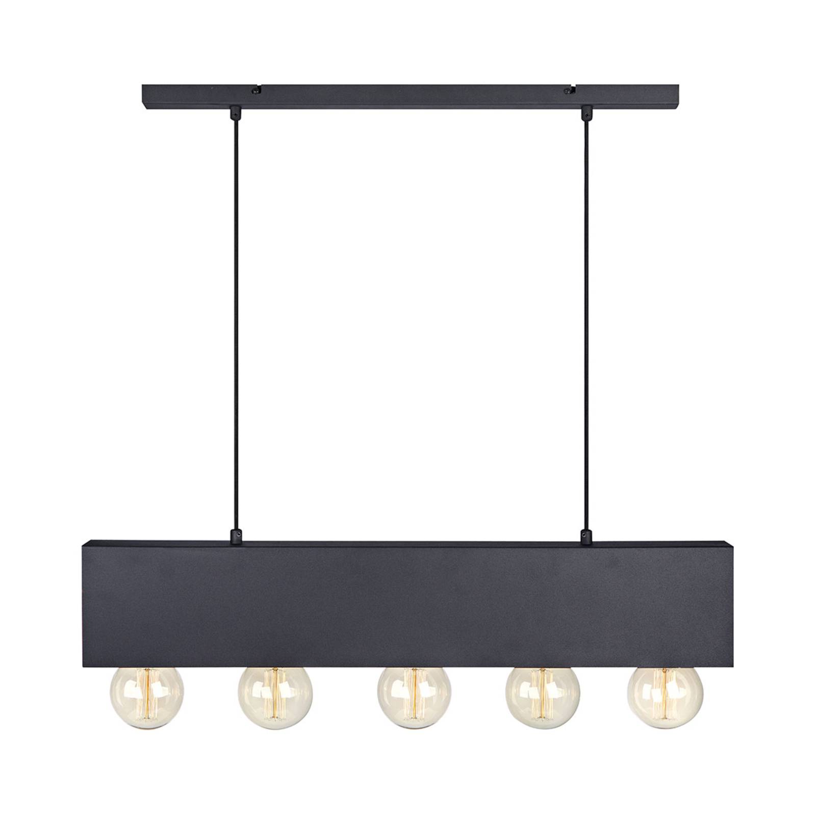 Svart hänglampa Couture av metall