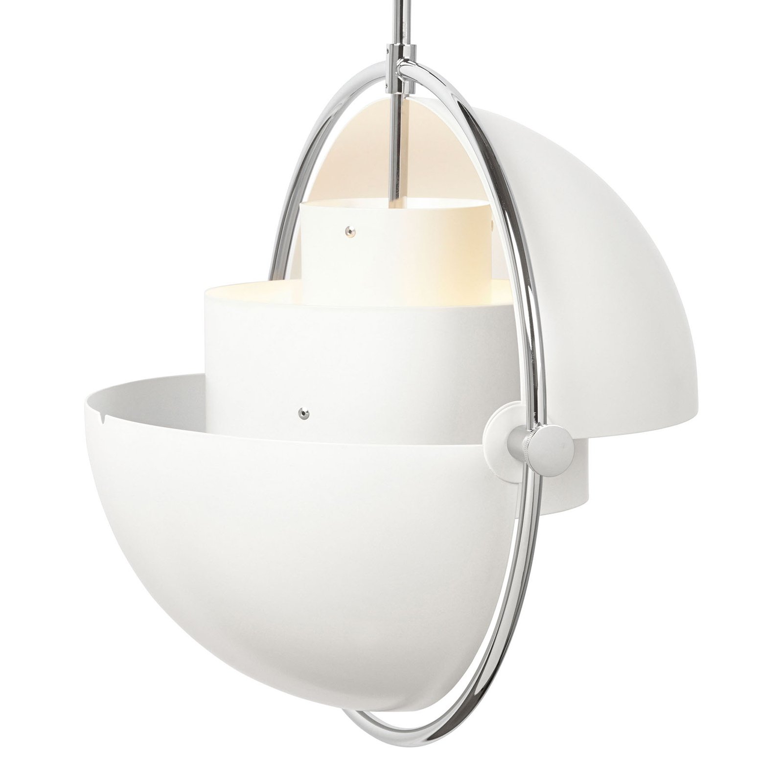 Multi-Lite Závěsné Světlo ø36 Chrome/White - GUBI