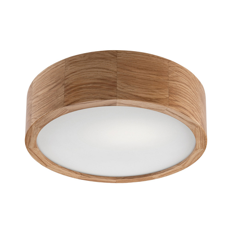 Taklampe Kerio, Ø 27 cm, mørk eik