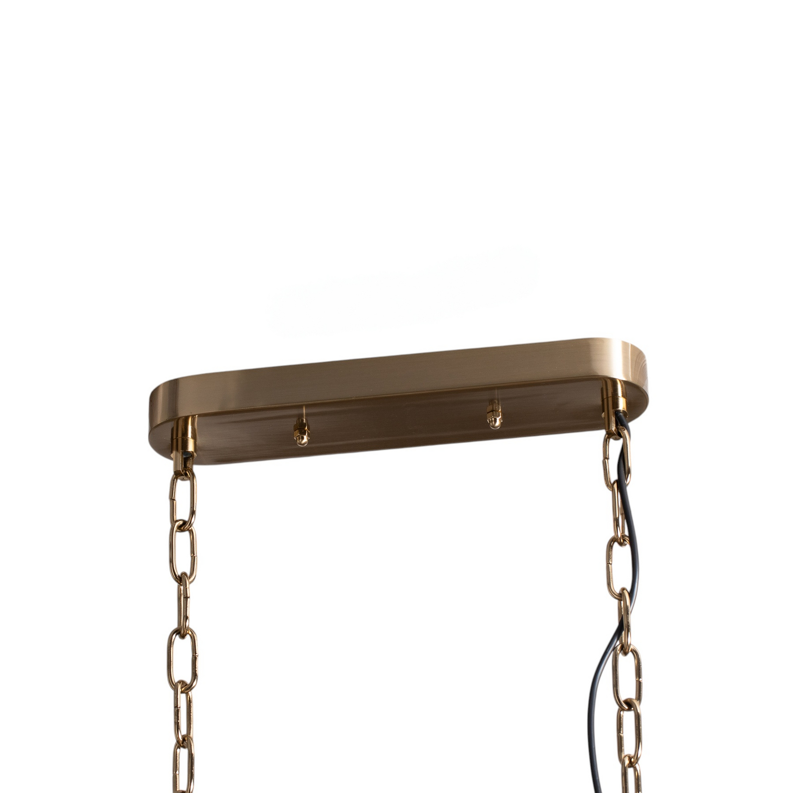 Hanglamp Orvin, messing antiek 96x30 cm glas/metaal 16-lichts.