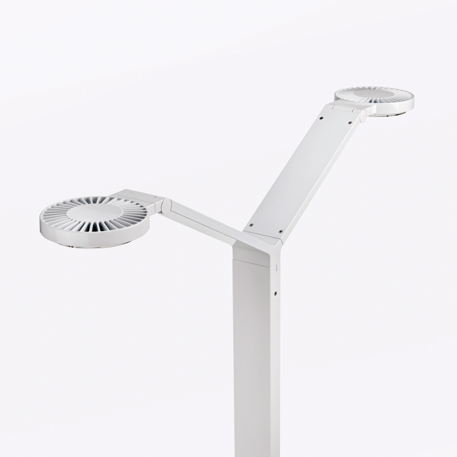 Luctra Floor Twin Radial LED-Stehleuchte steuerbar
