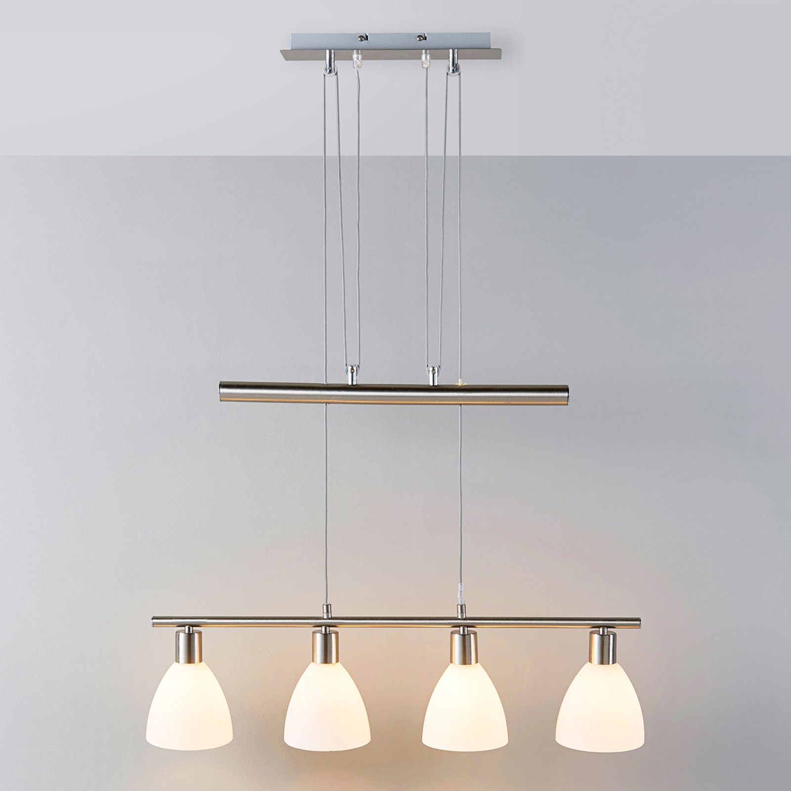 Simeon Lampada a Sospensione White/Nichel - Lindby