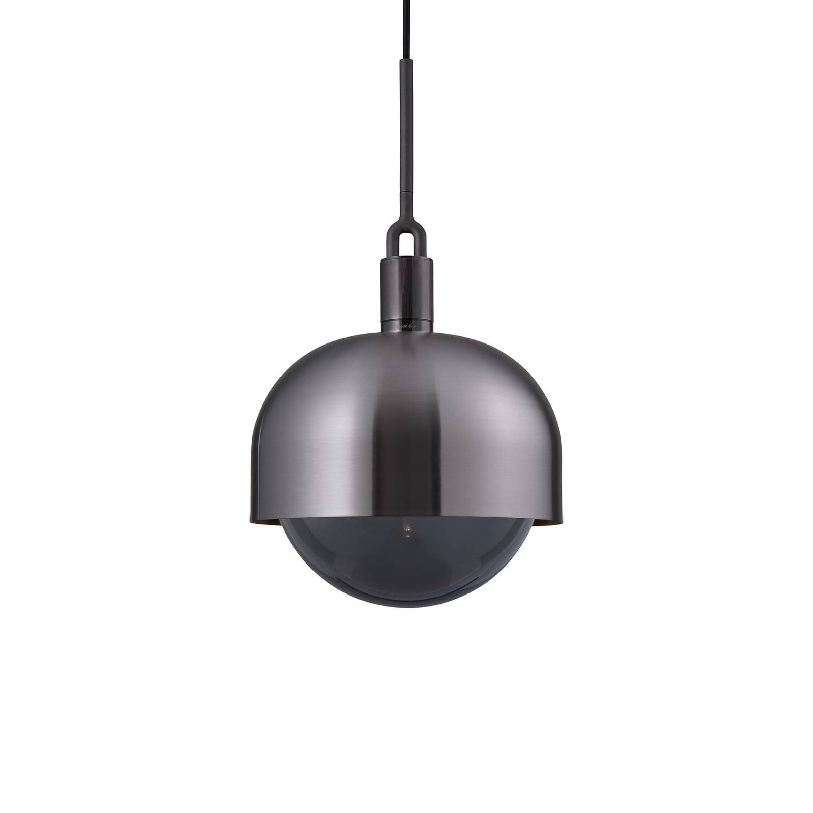 Buster + Punch Forked gunmetal/smoked glass Ø 34cm, for Living / Dining Room, steel, glass, E27, 7.5 W, H: 20.5 cm