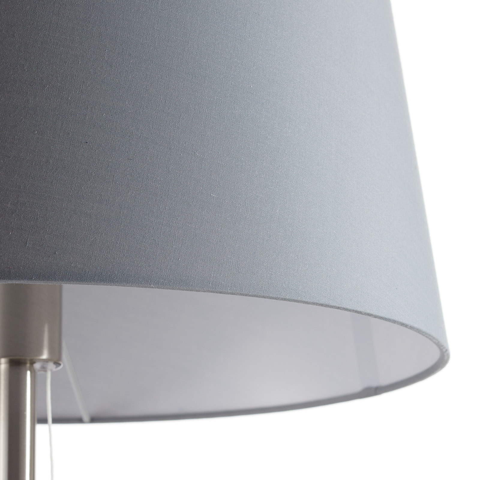 Textiel-vloerlamp Layer met leeslamp grijs