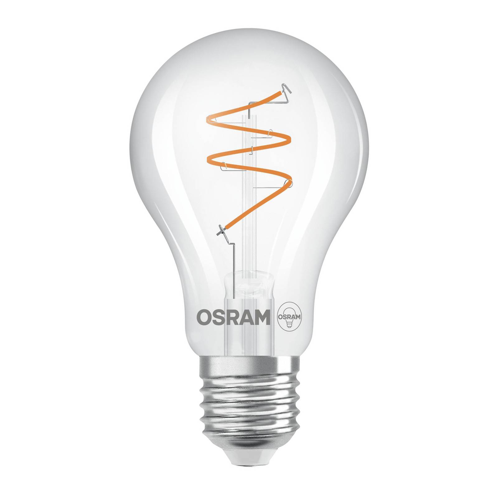 OSRAM LED Vintage E27 4,6W 2.200K Spiral Filament klar dim