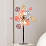 Candeeiro de mesa Explosion, vidro, cores pastel, cromado, G9