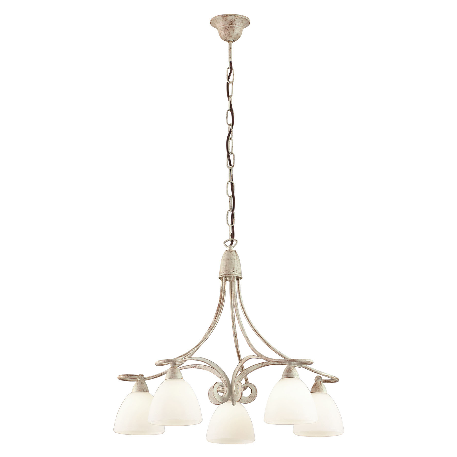 Kroonluchter 1730/5 5-lamps, ivoor