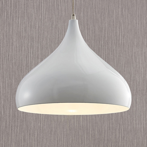 Aluminiumspendellampe Ritana, hvit