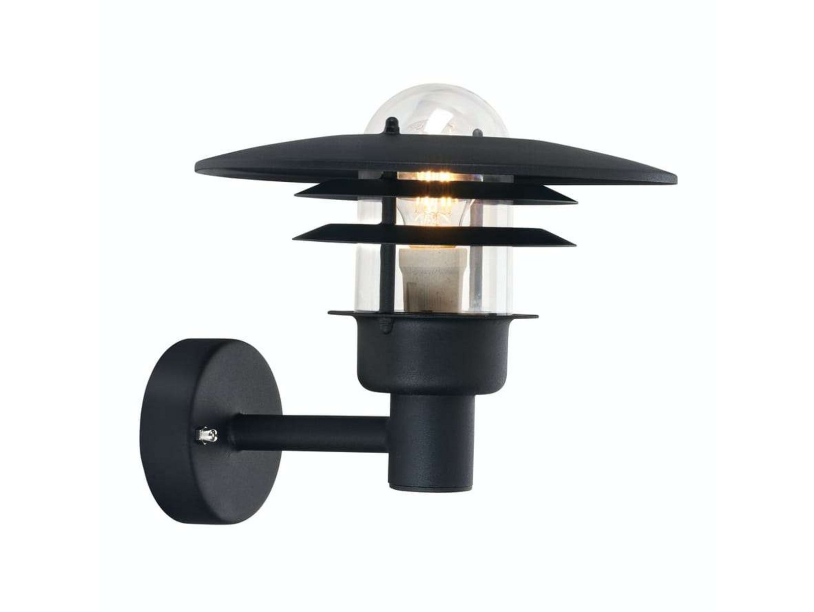 Larvik Outdoor Wall Lamp Black - Norlys