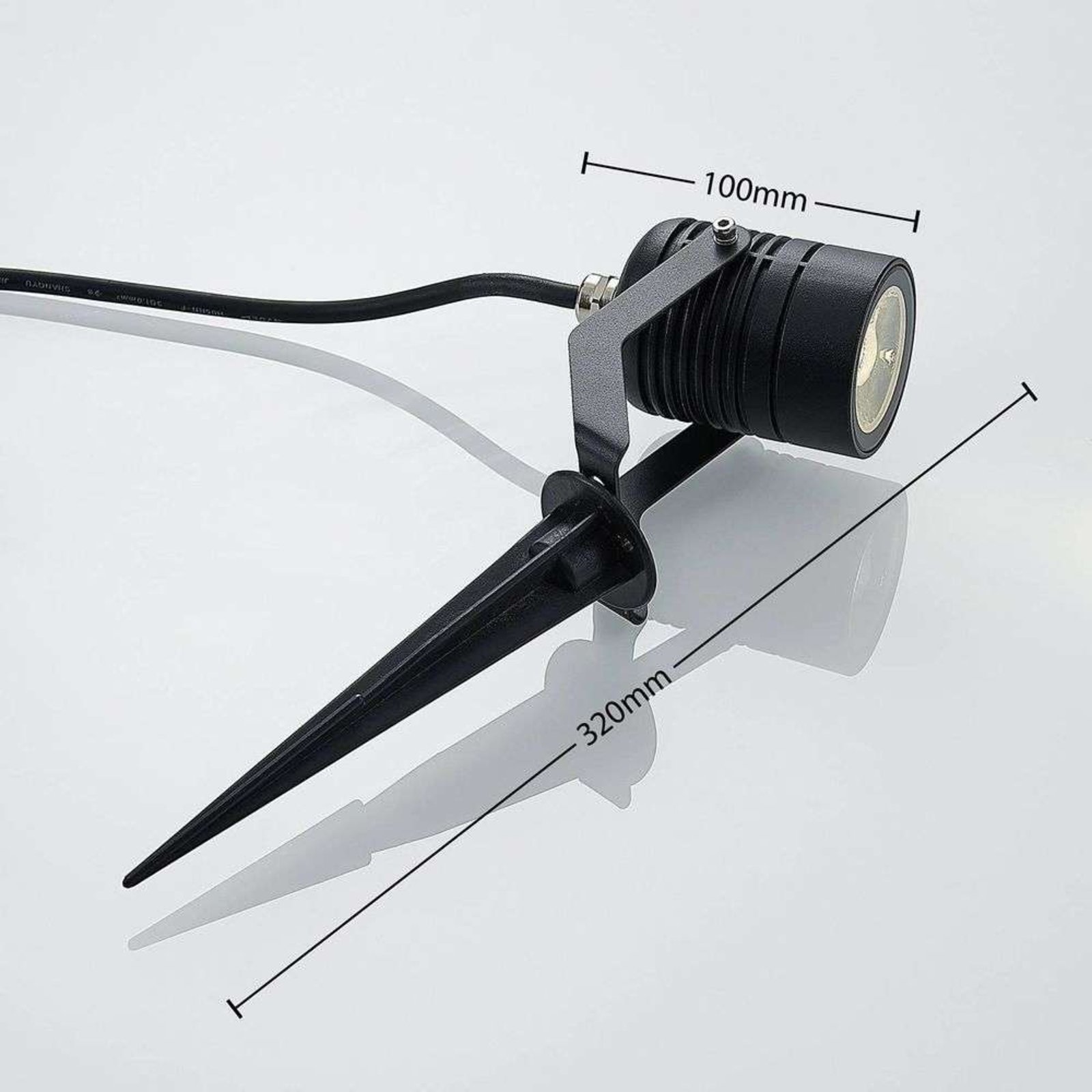 Maris LED Spoturi Exterior w/Spike IP65 Black - Lindby