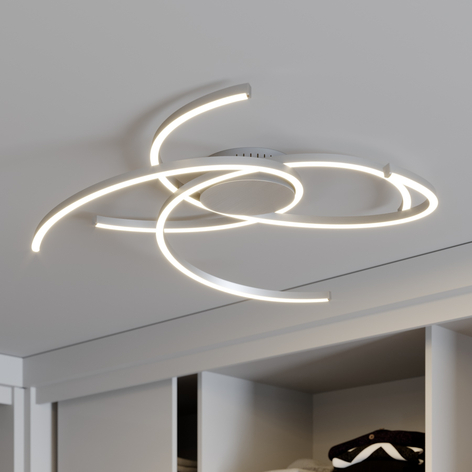 Lindby Katris plafoniera LED, 73 cm, alluminio