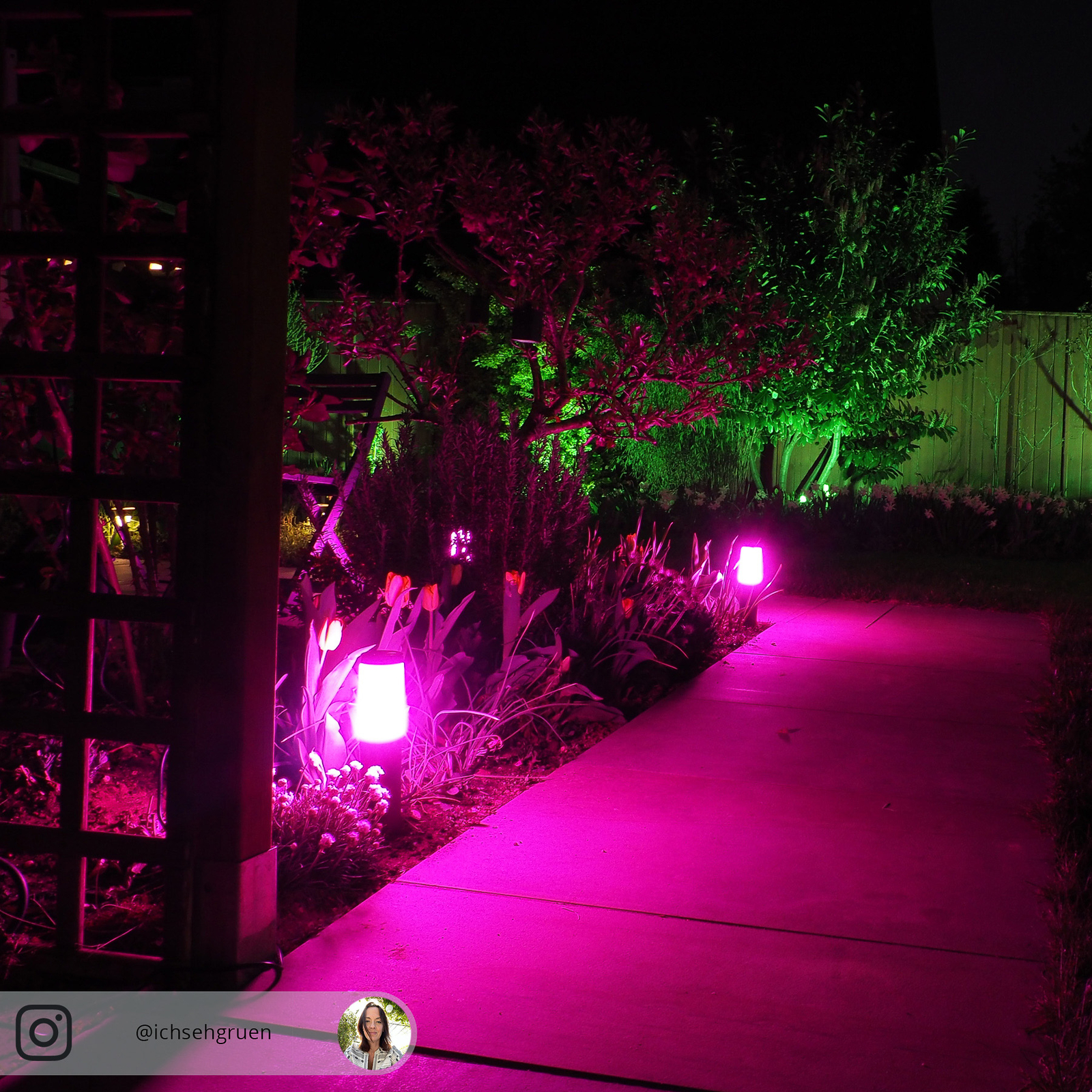 Lâmpada de solo Innr LED Smart Outdoor RGBW, conjunto de 3