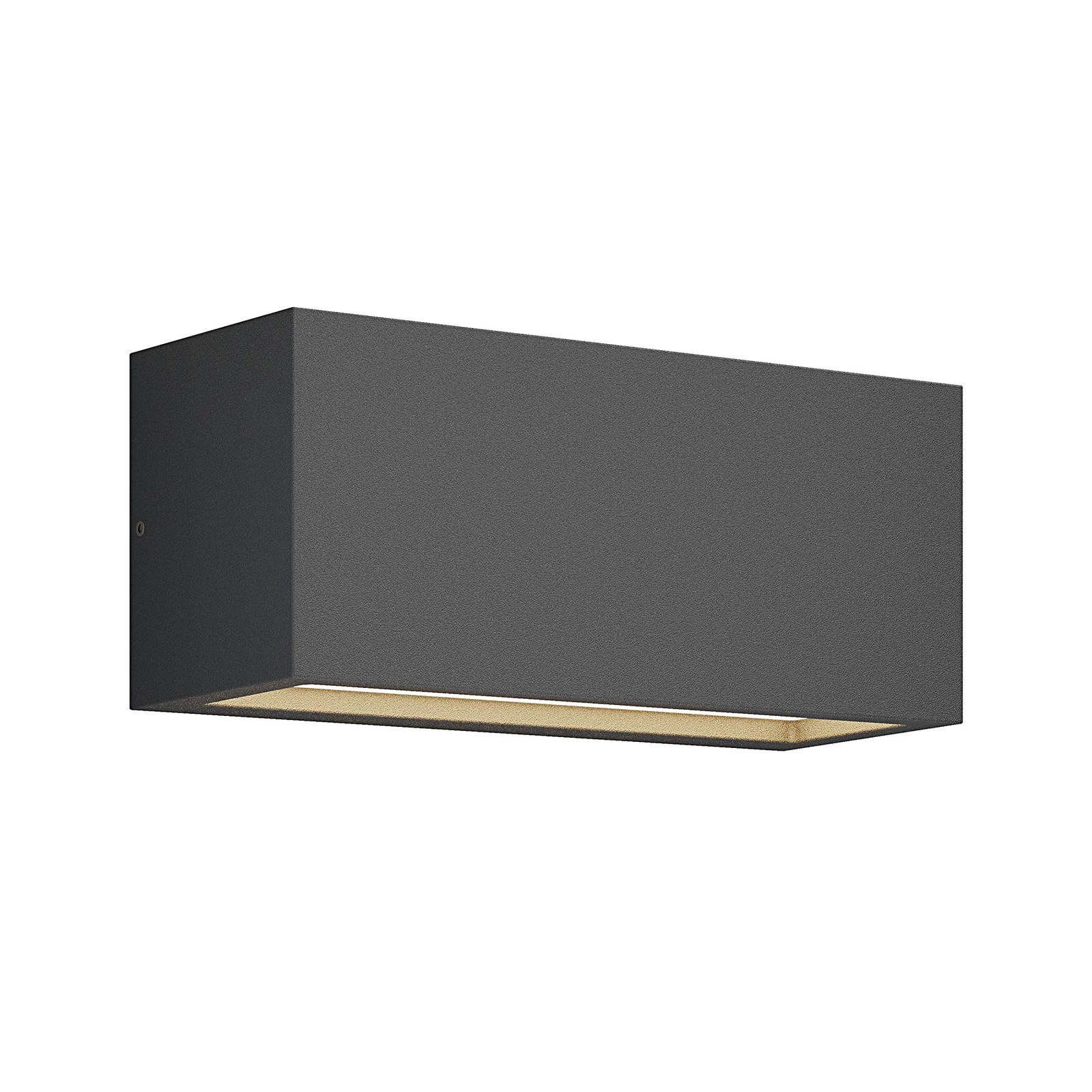 Lucande Außenwandlampe Bente, anthrazit, Breite 25 cm, IP54
