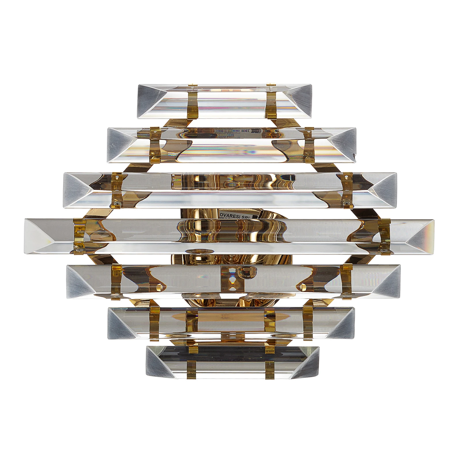 Aplique de cristal Losanghe dorado