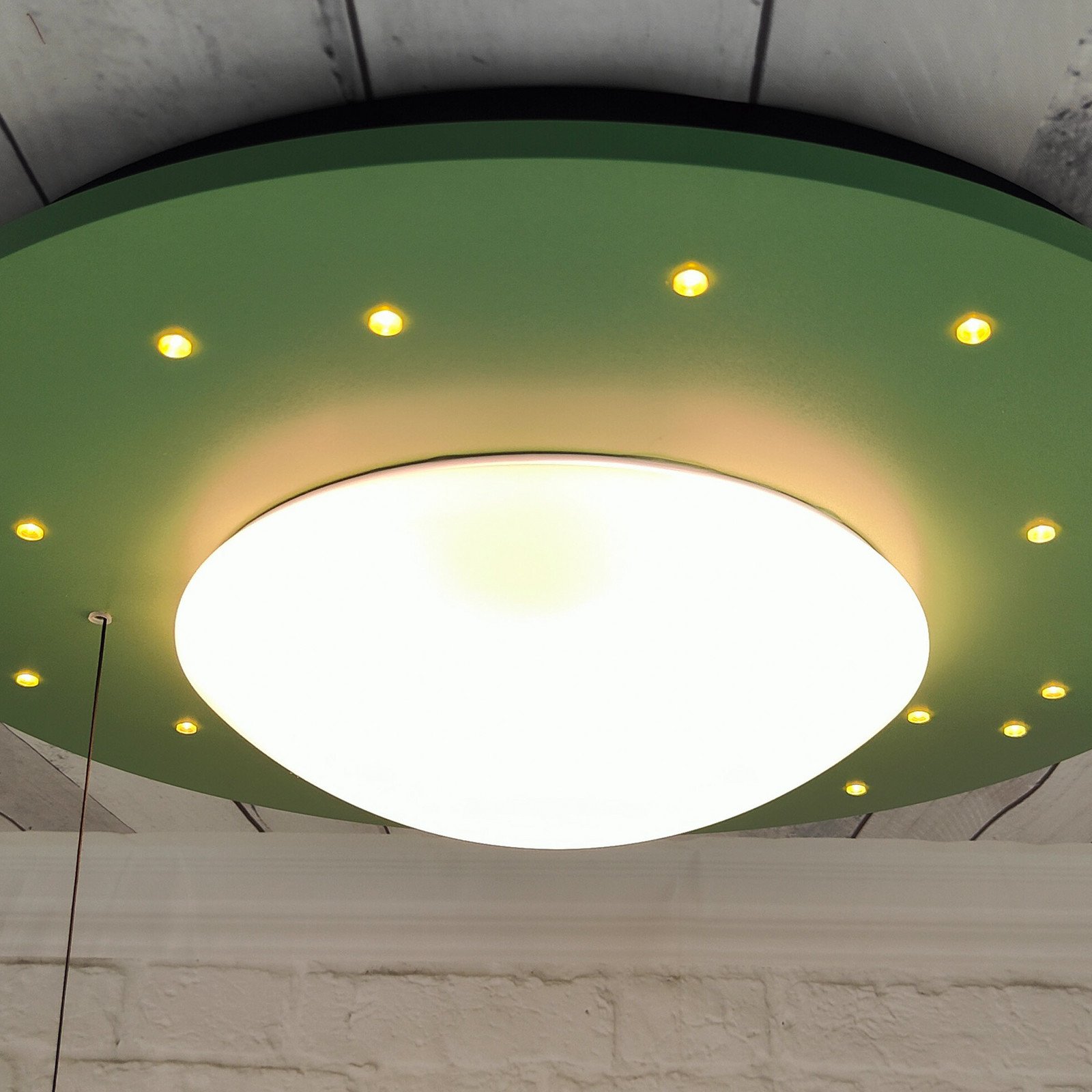 Niermann Standby Starlight plafonieră cer înstelat verde - Camera copiilor - verde salvie - Plastic