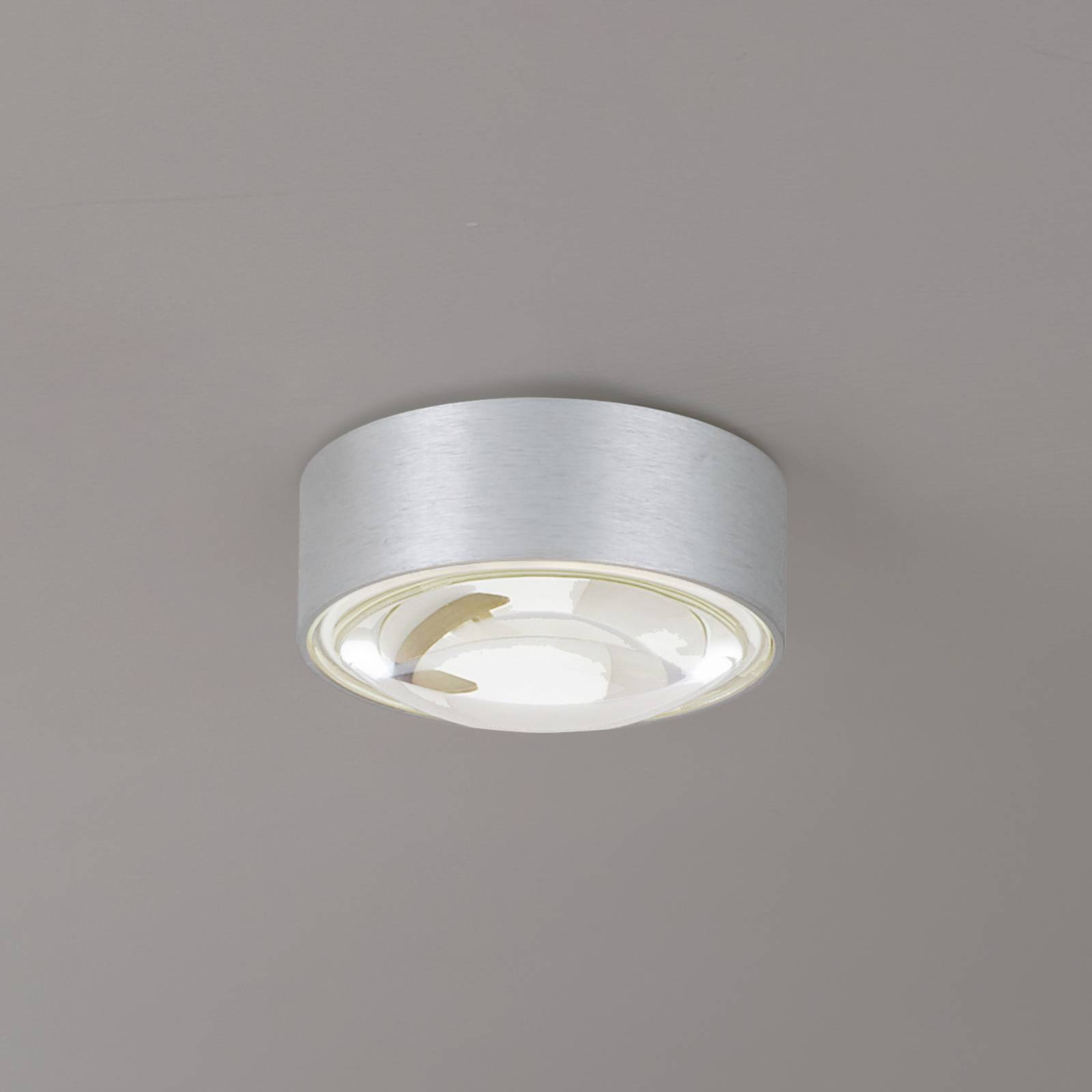 Lindby Downlight LED Siaka, szary, metal, Ø 5 cm, IP65