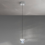 Fabbian Tripla LED-Hängeleuchte Kristall