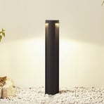 Lucande LED-valaisin Raiku, musta, alumiini, 65 cm