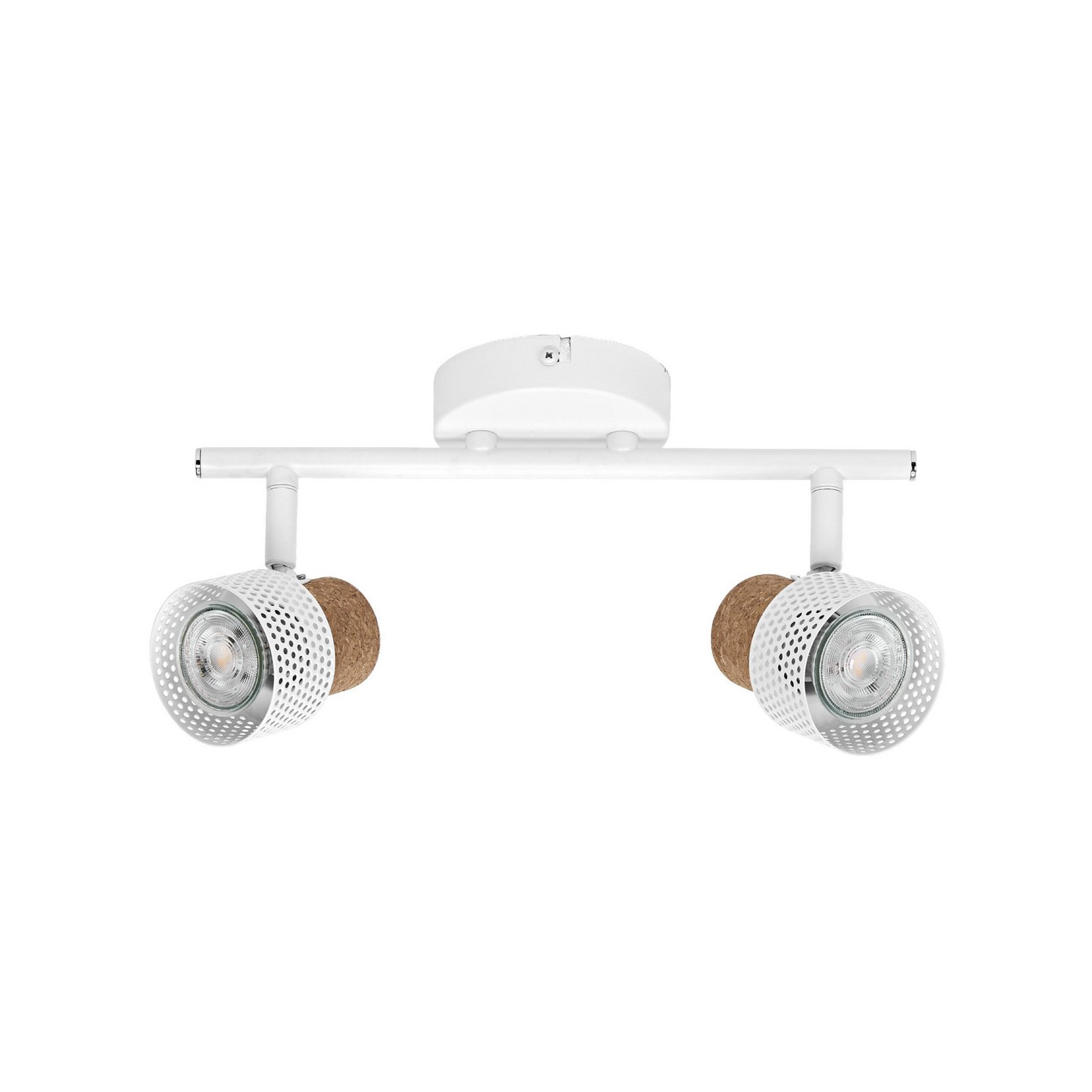 OSRAM Deckenstrahler CORK, weiß, 2 Spots, GU10-LED, 927, dim
