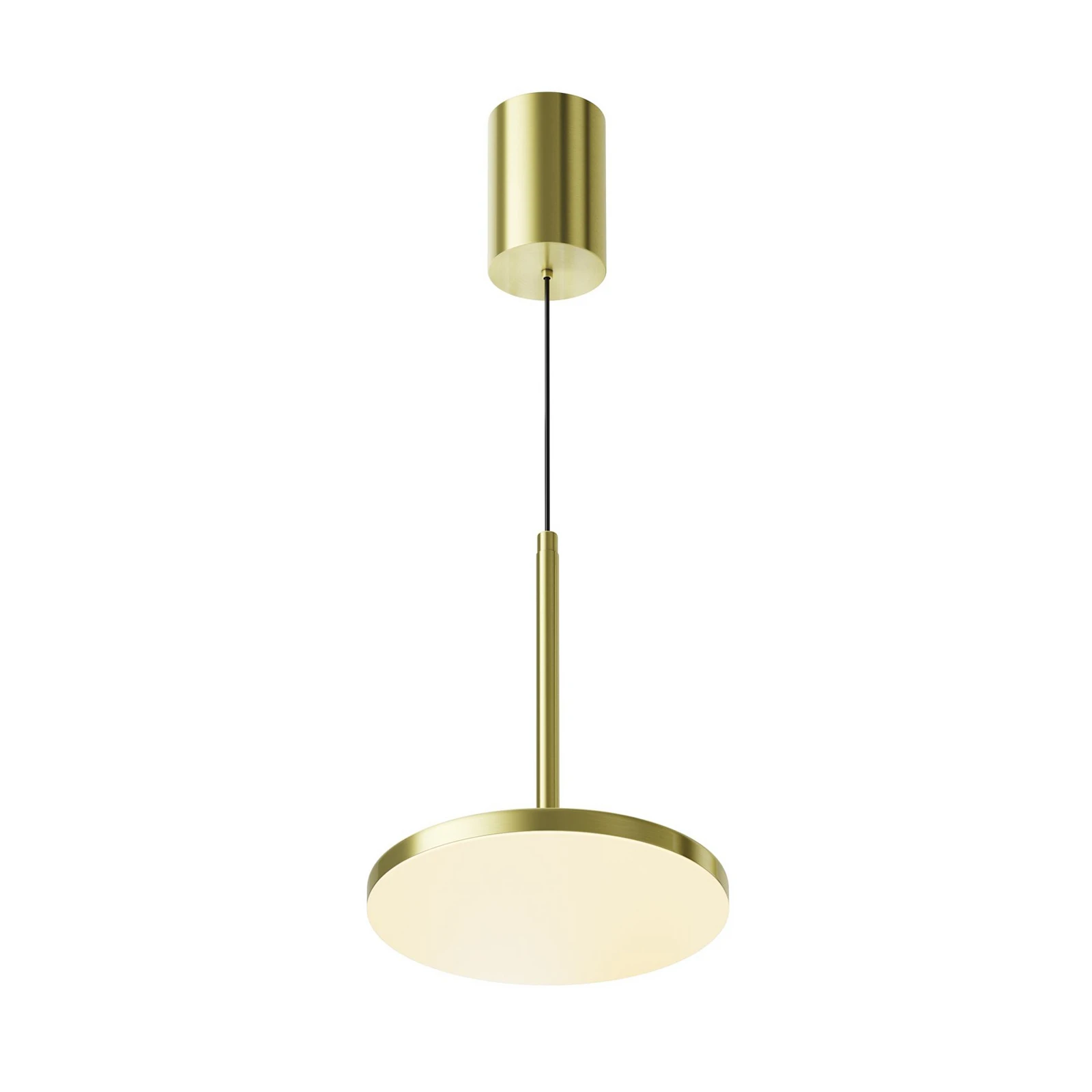 Maytoni LED-hänglampa Plato, mässing, Ø 18,5 cm, aluminium