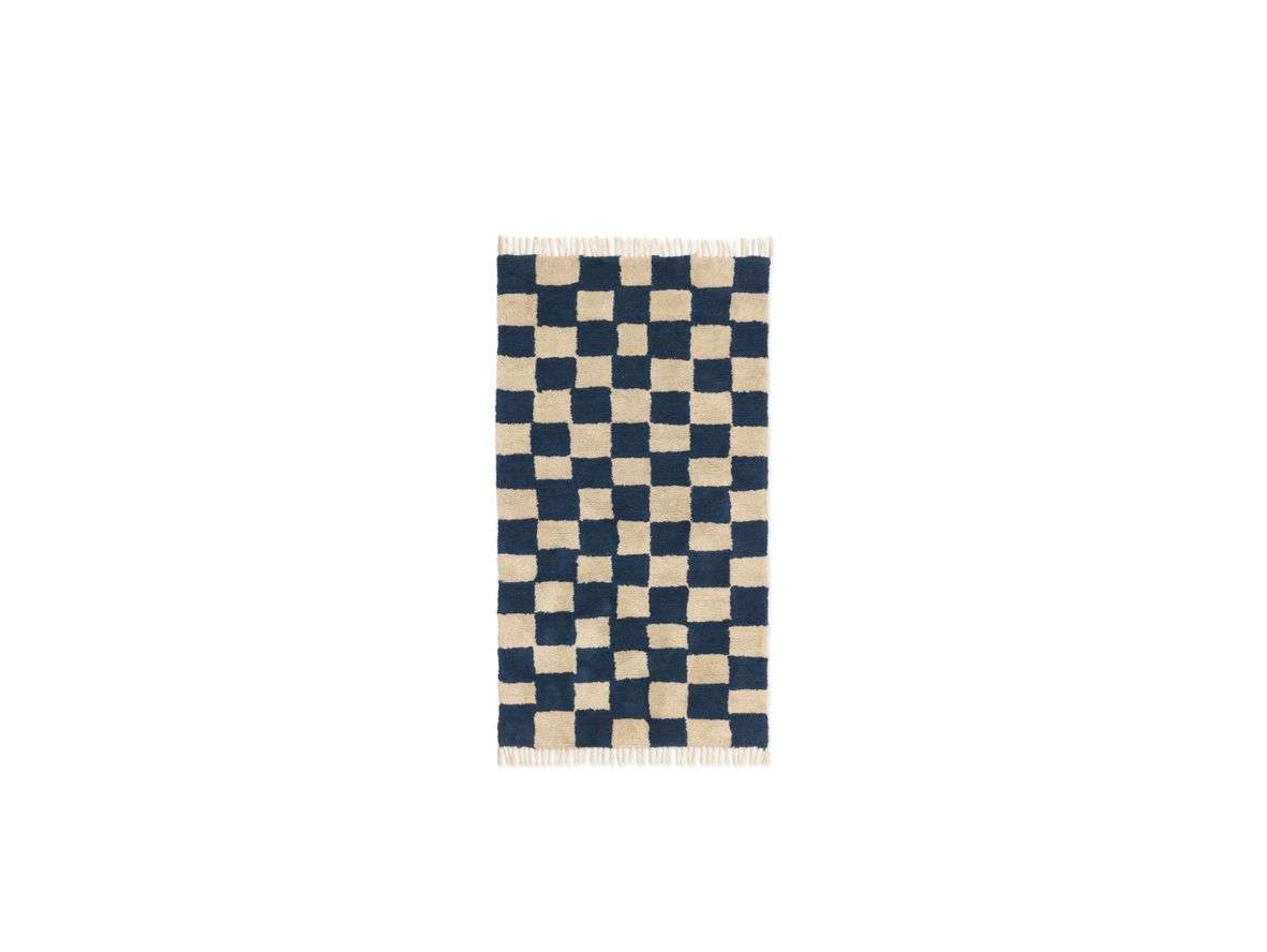Mara Washable Vloerkleed Deep Blue/Warm Zand - Ferm Living