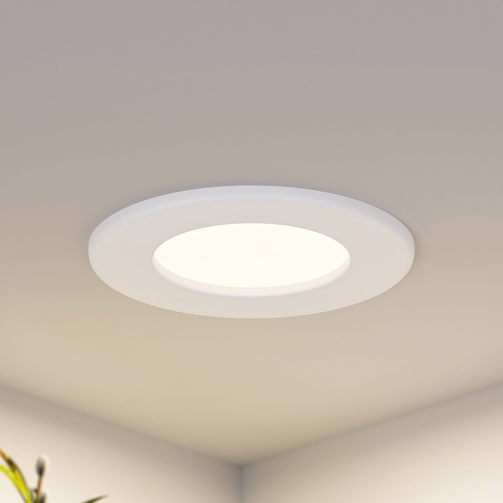 Prios lámpara empotrable LED Cadance, blanco, CCT, IP44
