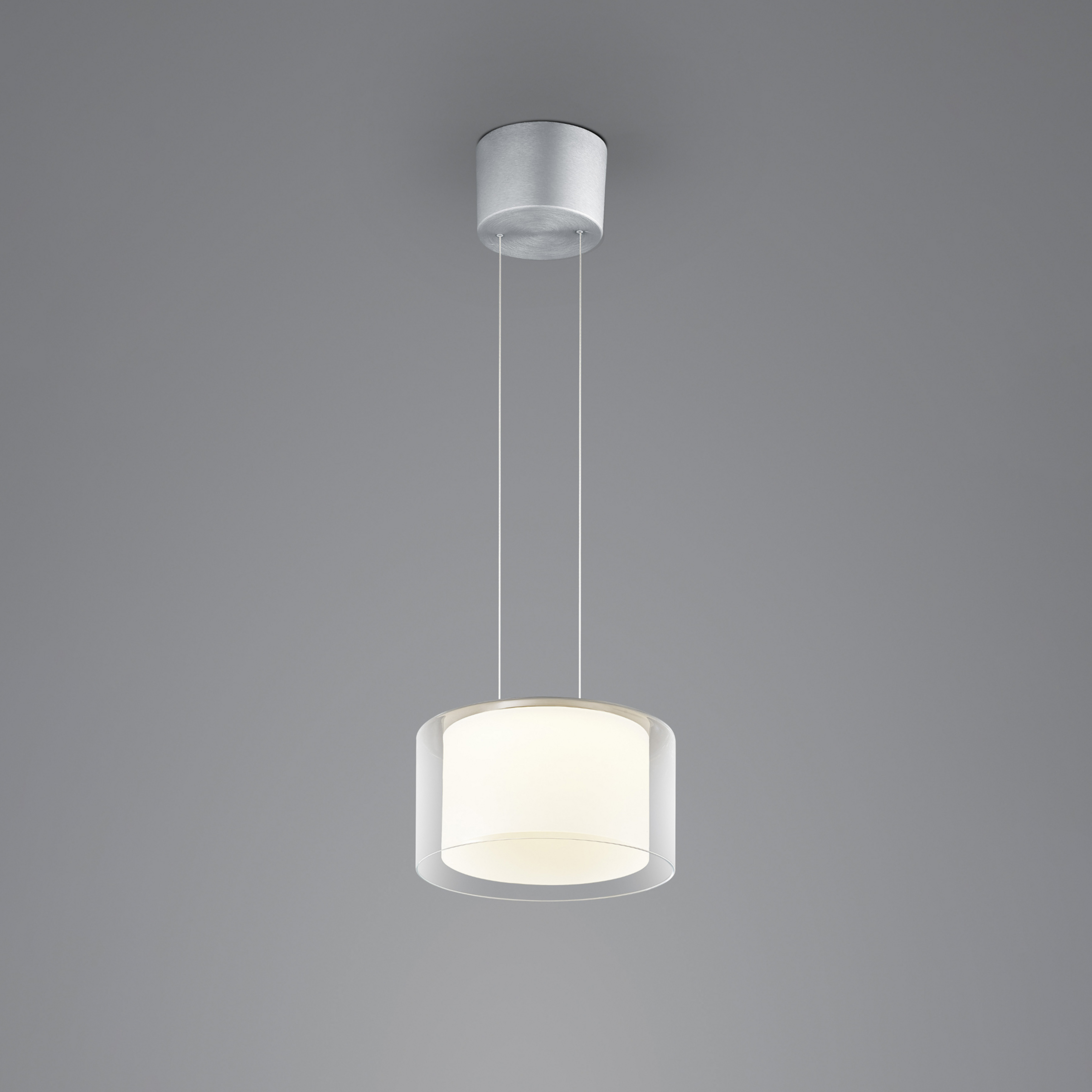 BANKAMP Grand caurspīdīgs LED piekaramais gaismeklis, 1fl, Ø 32 cm