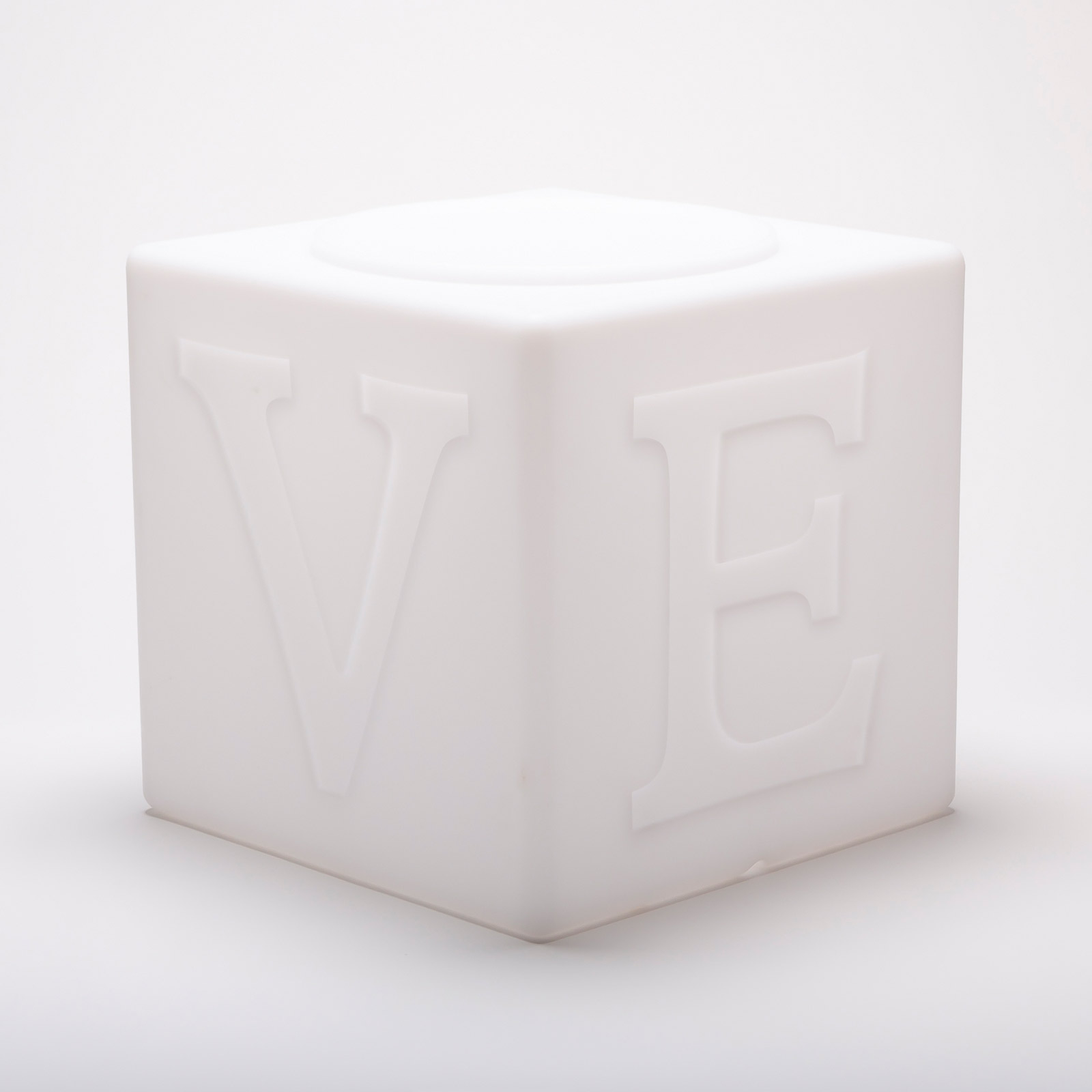 LED-akkuvalaisinThe LOVE lamp, kuutio, RGBW