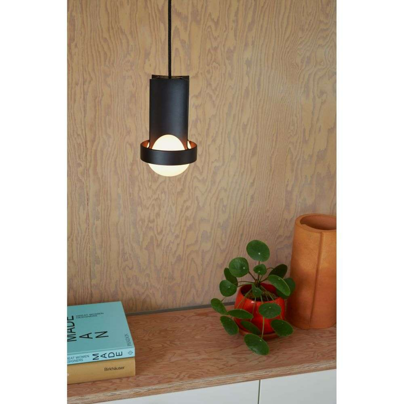 Loop Lampada a Sospensione Single Small w/Sphere III Dark Grey - Tala