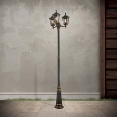 Farola Fabio de 3 brazos, 255 cm