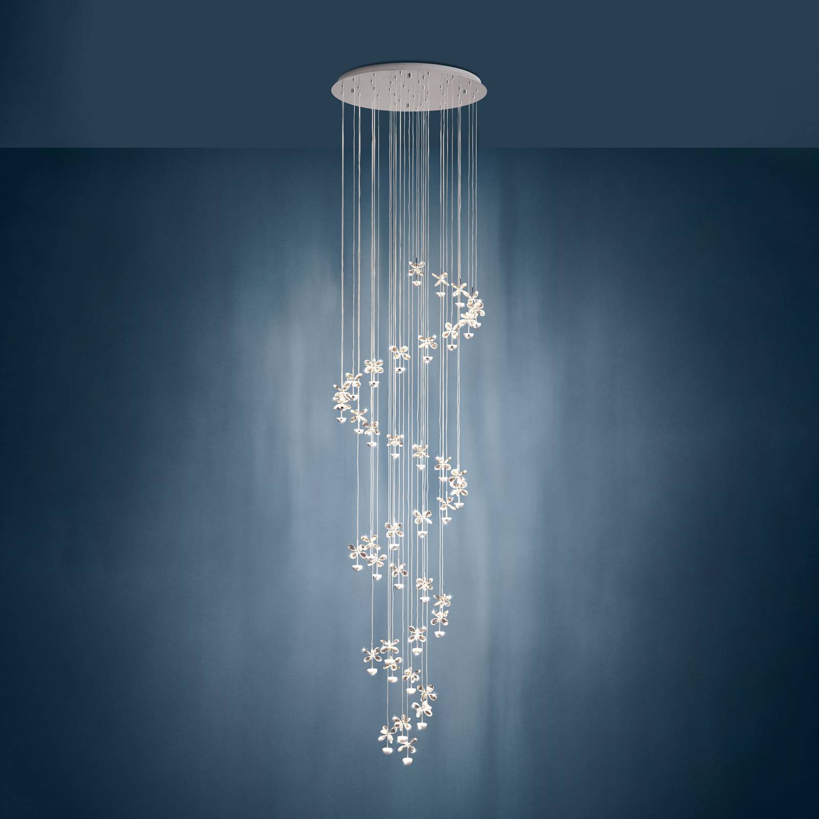 EGLO Stars Of Light Żyrandol LED Pianopoli chrom Ø 78 cm