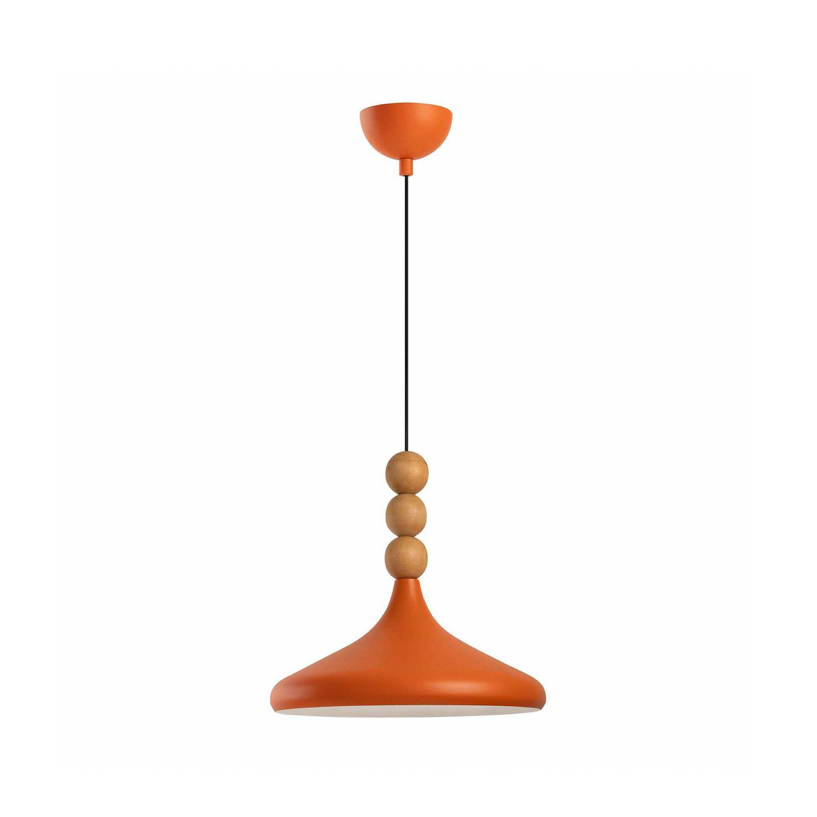 Hängeleuchte Eysan, orange, Ø 35 cm, Metall, E27