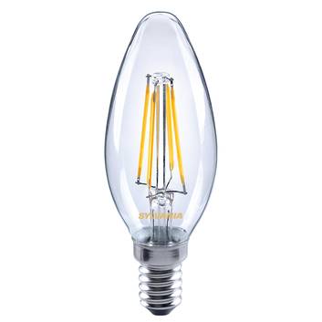 Sviečková LED žiarovka E14 ToLEDo 4,5 W 827 číra