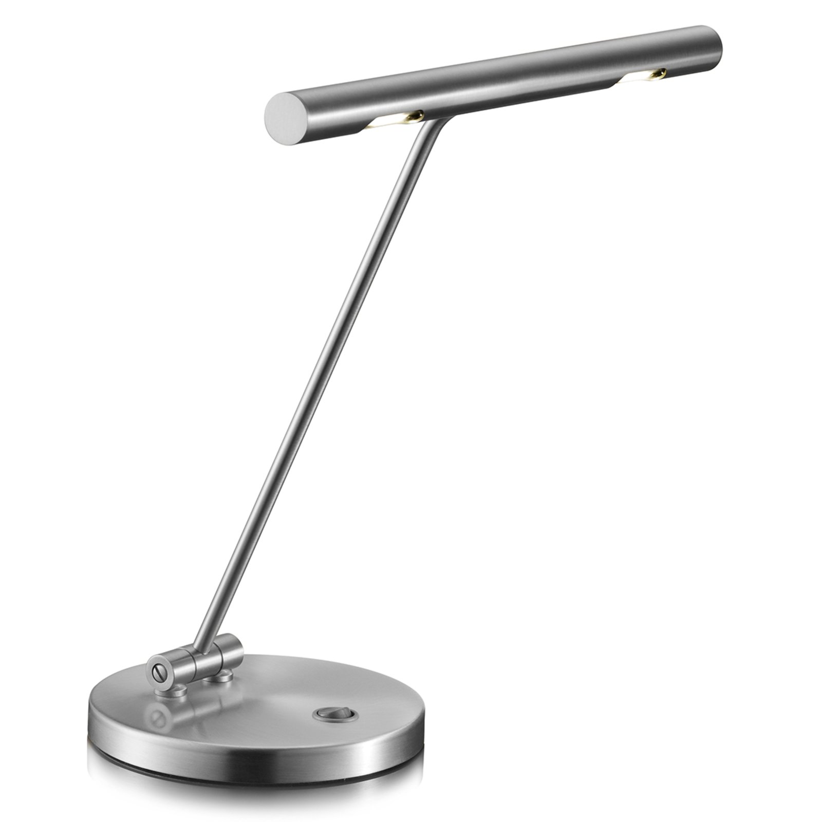 Smart LED table lamp Glimmer, nickel