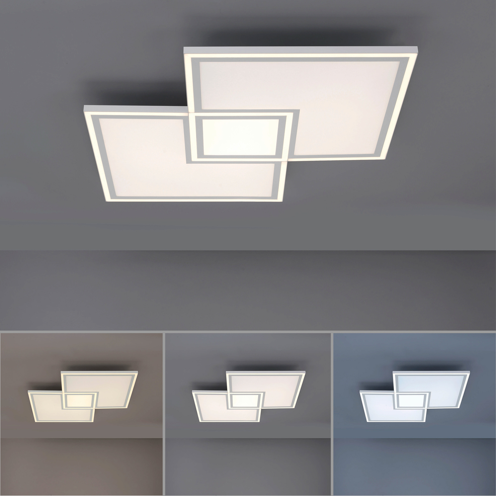 LED ceiling light Edging CCT, 67.5 x 67.5cm