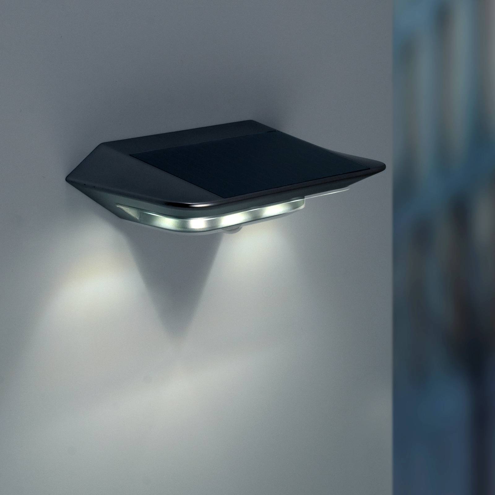 Solarna lampa ścienna Ghost LED z czujnikiem ruchu